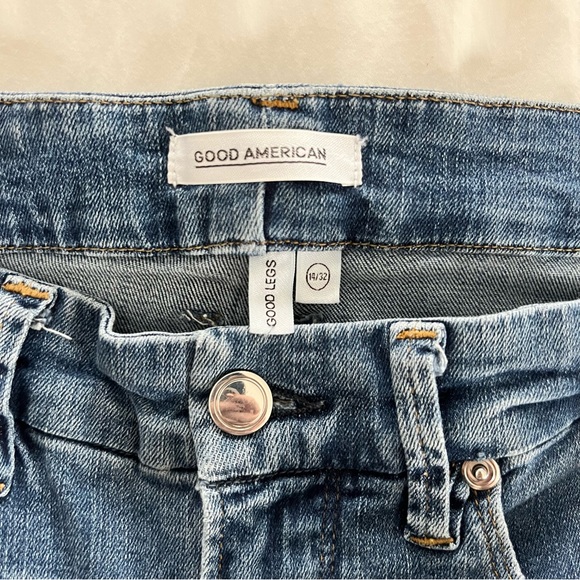 Good American High Rise Dark Blue Jeans - Picture 12 of 14